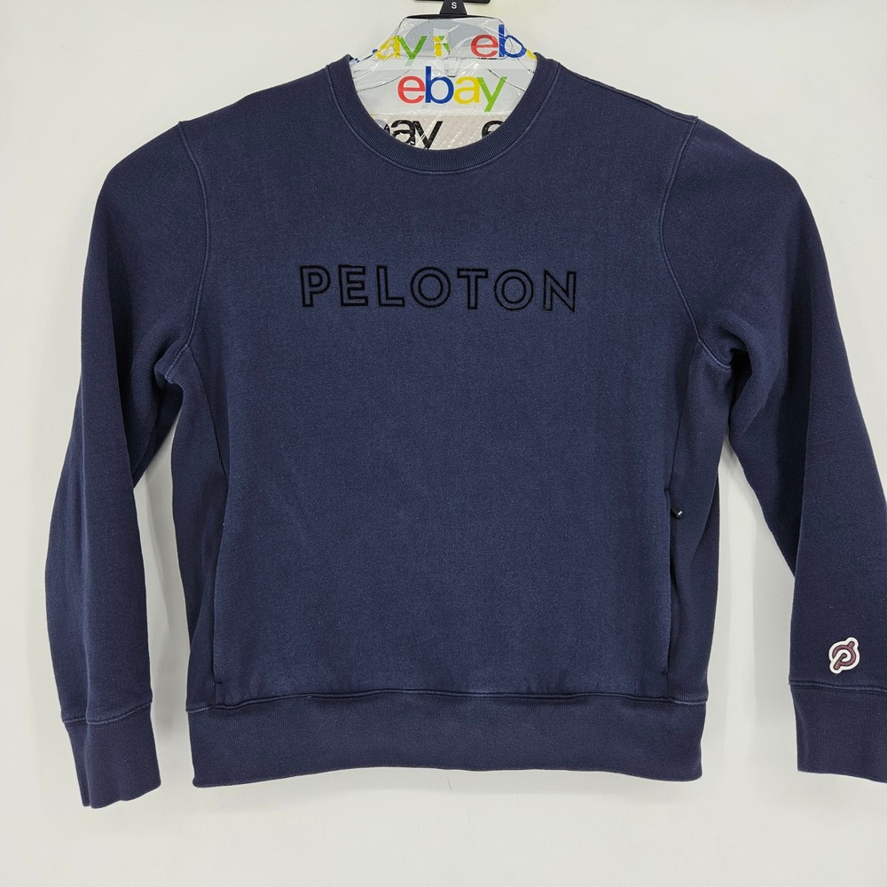 Fourlaps Peloton Sweater Mens Large Blue Pullover‎ Sweatshirt Performance
